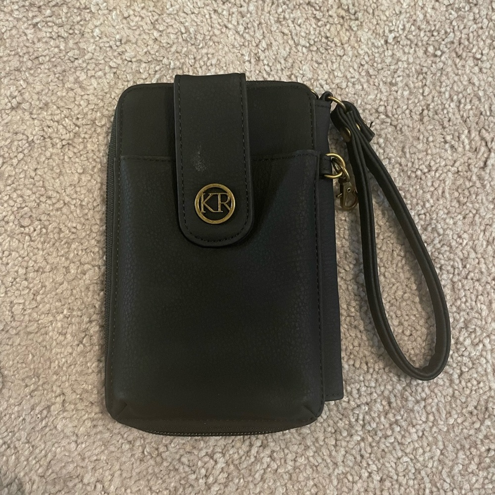 Black Kim Rogers Wristlet